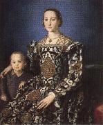 Agnolo Bronzino Portrait of Eleonora of Toledo with Her Son Giovanni de'Medici oil painting artist
